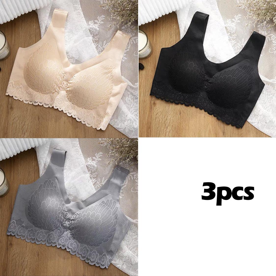 Kit 3 Sutiãs Confort Max 5D Sem Costura