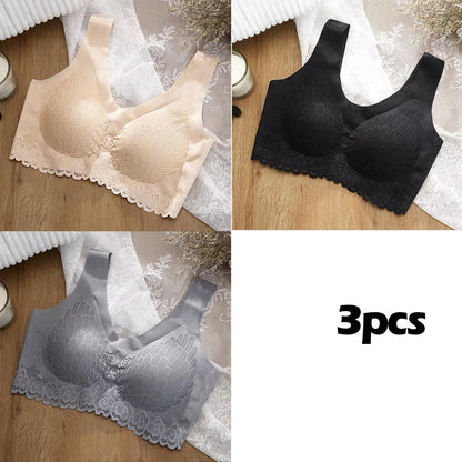 Kit 3 Sutiãs Confort Max 5D Sem Costura