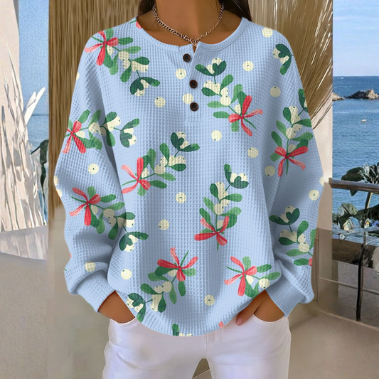 Elodie - Soft Sweater with Christmas Motif