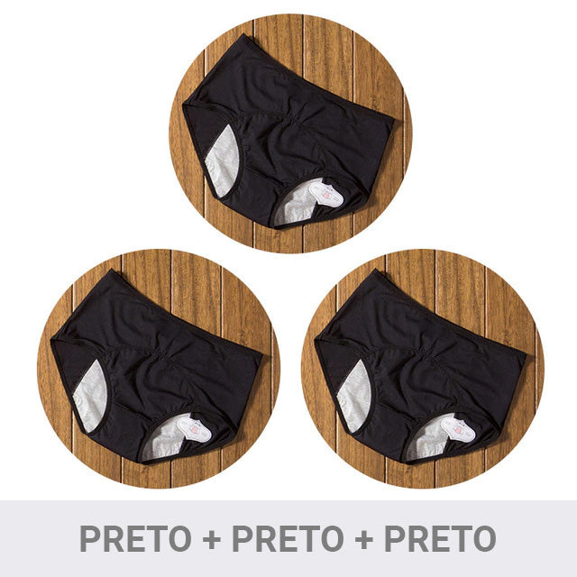 Kit Calcinha Absorvente Menstrual™ - Compre 1 Leve 3