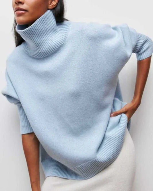 Blythe - Elegant Knitted Roll Neck Sweater