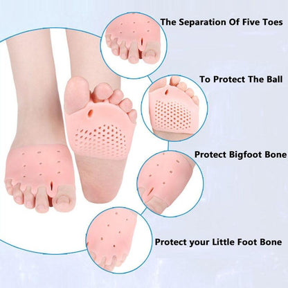Separador de dedo do pé joanete de alfaiate 2 em 1 para Hallux Valgus