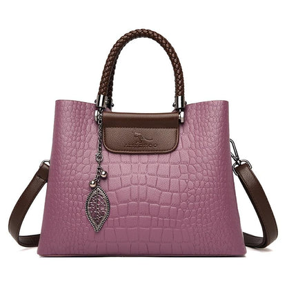 Bolsa Transversal Couro Croco - Aussie