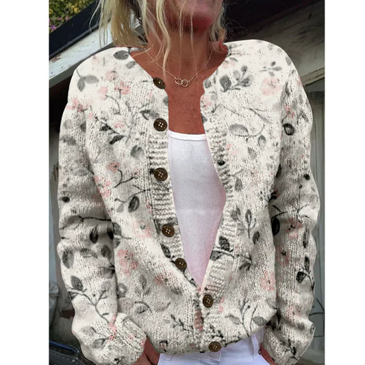Beverly - Cardigã elegante com estampa