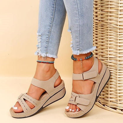 Sandália Feminina Flowers Ergonômica Coleção de Outono