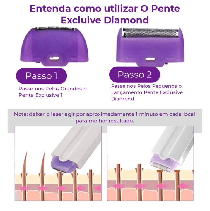 Depilador Laser + Pente de Brinde
