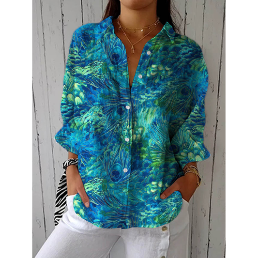 Kiara - Blusa Peacock Grace