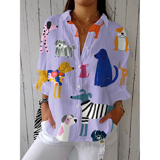 Renee - Blusa “Cachorrinhos Brincalhões”
