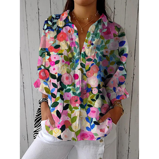 Simone - Blusa de lona Bloom