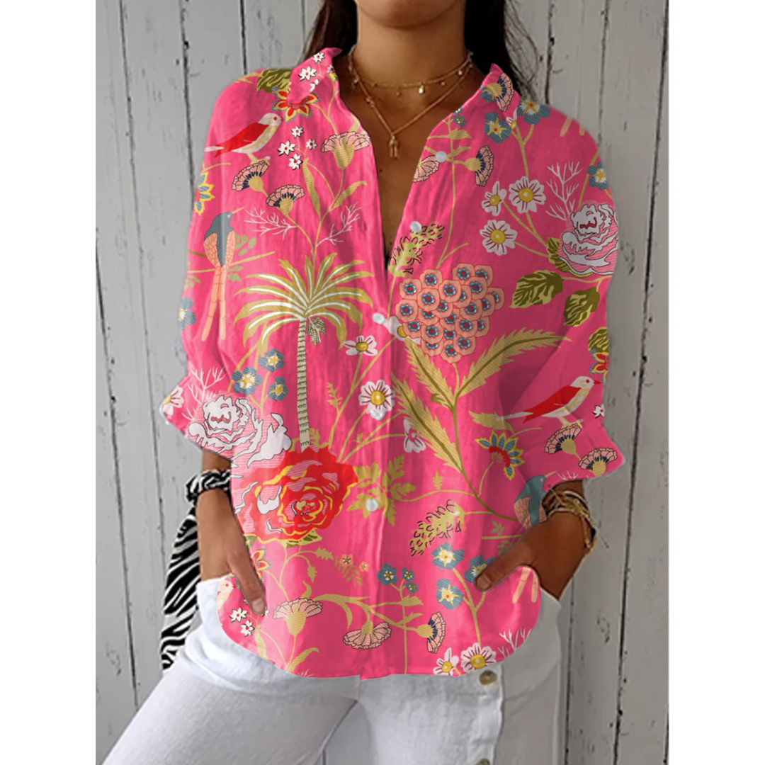 Mila - Blusa Tropical Blossom