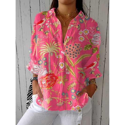 Mila - Blusa Tropical Blossom