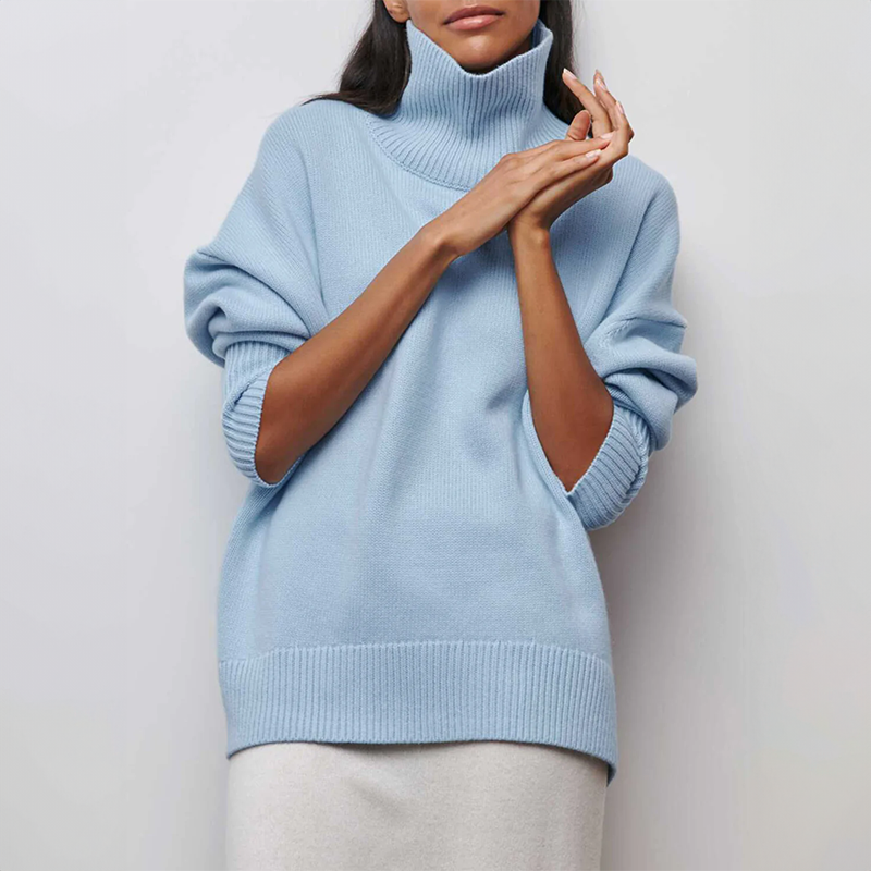 Blythe - Elegant Knitted Roll Neck Sweater