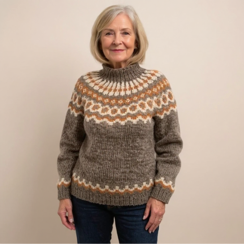 Clara  - Classic Icelandic Wool Sweater