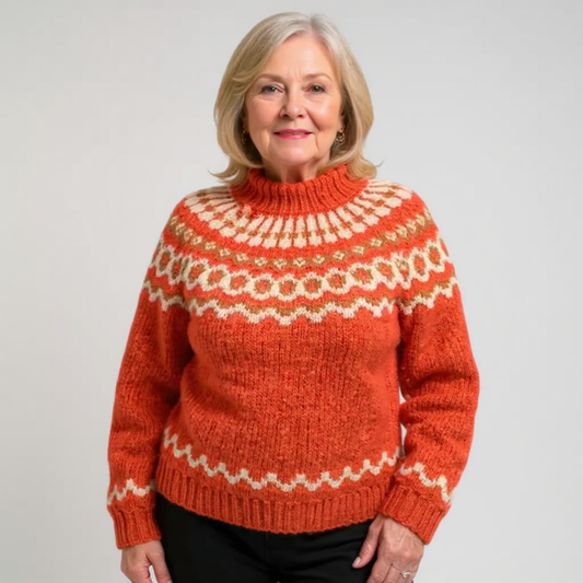 Clara  - Classic Icelandic Wool Sweater