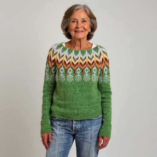 Odette - Classic Icelandic Wool Knit Sweater