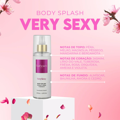 Kit 3 Body Splash | Delight, Very Sexy, Roses 200ml